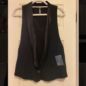 Black Free People vest brand new